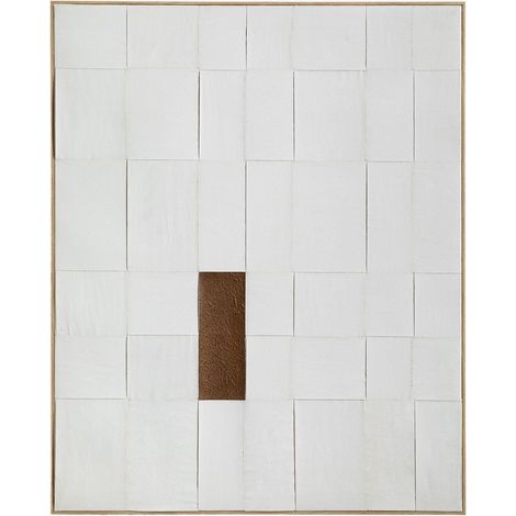 Cuadro decorativo en relieve pintado a mano (80x100 cm) Siralo SKLUM             