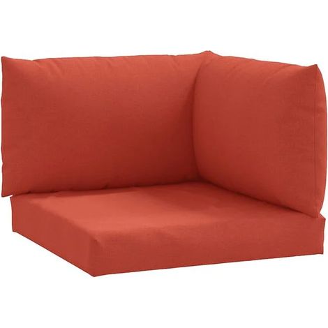 Coussins de plateau, ensemble de 3 pièces, tissu mélangé rouge. (1/5)