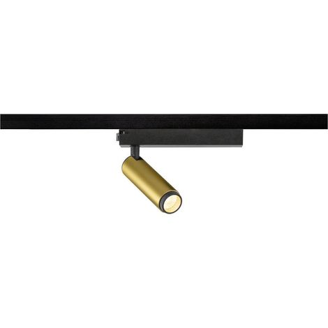Spot ferroviaire Grip S noir-or 1 phase 3000K - 1008399
