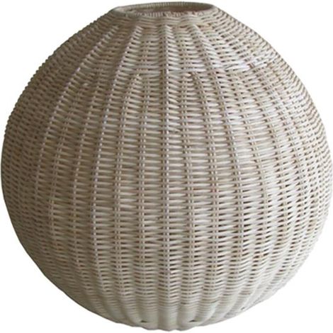 Lampadario in rattan naturale sfera cm Ø37xh37