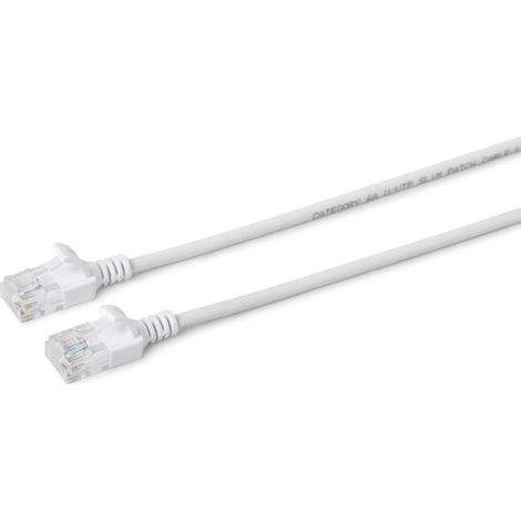 Câble MicroConnect U/UTP CAT6A Slim 2M blanc, V-UTP6A02W-slim
