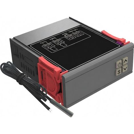 Contrôleur de température numérique STC-1000 : régulateur de température intelligent pour réfrigérateur, avec fonction de correction de température, chauffage et refroidissement, et alarme.