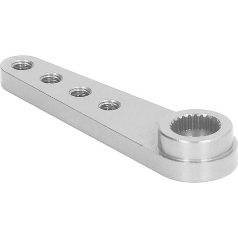 Bras de servo universel allongé 25T à direction unilatérale en alliage d'aluminium, argent, compatible avec les échelles 1/8 et 1/10 (1/5)