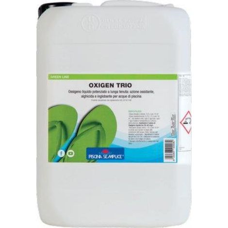 Ossigeno attivo trio liquido x piscina lapi kg 10 Lapi