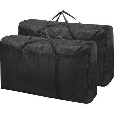 180L Lot de 2 épaissie Très Grand Sac de Rangement Etanches, Sac Demenagement Vetement en Tissu épais Oxford, Stockage et Transport Sac Organisateur, Décorations de Festival, Sac de Voyage (1/4)