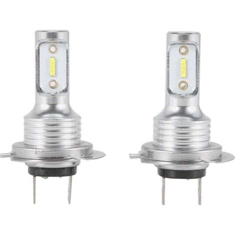 Ampoule Led H7 - 55 W - 8000 Lm - 6000 K - Pour Feux De Croisement Et Antibrouillard - Lot De 2 (1/3)