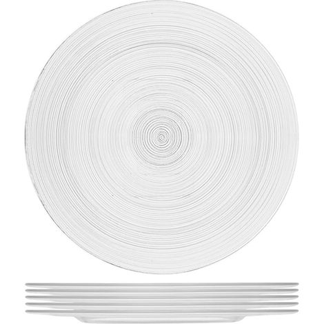 H&H – Set 6 Sottopiatti Circle in Vetro Trasparente Ø32 cm, Eleganti e Versatili, Lavabili in Lavastoviglie, Per Mise en Place Raffinate (1/5)