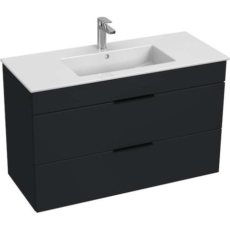 Jika Cube - Mobile con lavabo 100x43x61 cm, antracite opaco H4536521763521