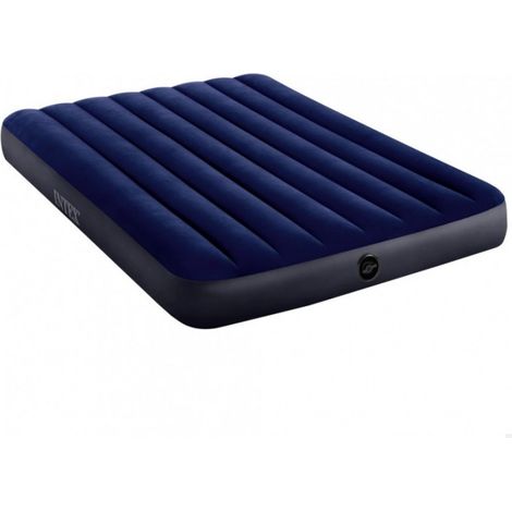 Inflatable mattress with ribbed structure and 2-in-1 valve for quick inflation and deflation (1/5)