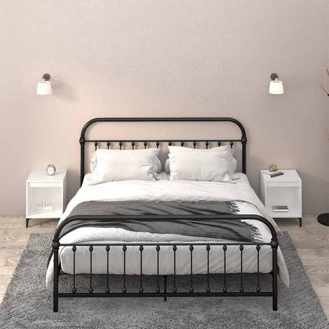 vidaXL Mesitas de noche 2 unidades color blanco 40x35x50 cm (1/5)