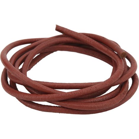 Courroie pour machine à coudre, longueur réglable, en cuir de vachette résistant, pour machines à coudre à pédale. (1/5)