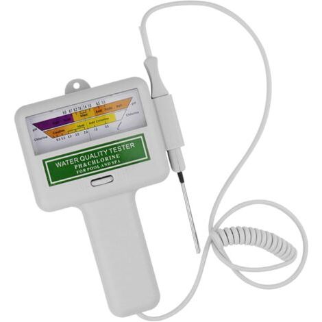 Kit de testeur de Compteur d'eau de Chlore PH, Moniteur numérique Portable d'analyse de la qualité de l'eau, Test pour l'analyseur électronique de la qualité de l'eau de la Piscine et du