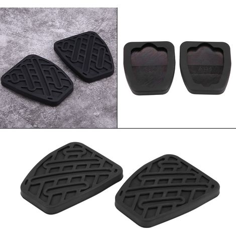 1 paire de caches caoutchouc pour pédales d'embrayage et frein auto compatibles Nissan Qashqai 2007-2016 46531JD00A (1/5)