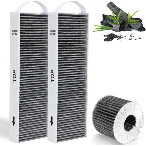 2 filtres à charbon actif pour hotte aspirante Bora Pure PUAKF, compatible avec les hottes Bora X Pure/S Pure/PURU et PUXU à recirculation. Accessoires de remplacement pour filtres de hotte
