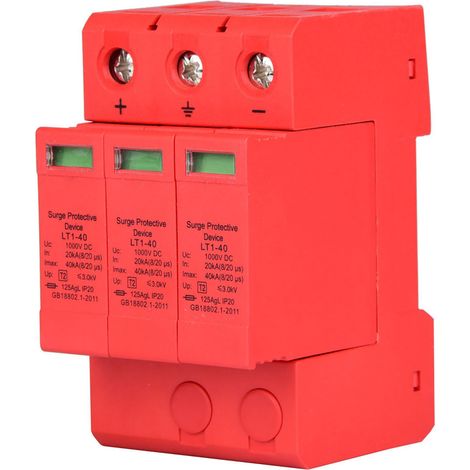 Parafoudre DC 3.0kV 40kA 3P Protection contre la foudre (1/5)