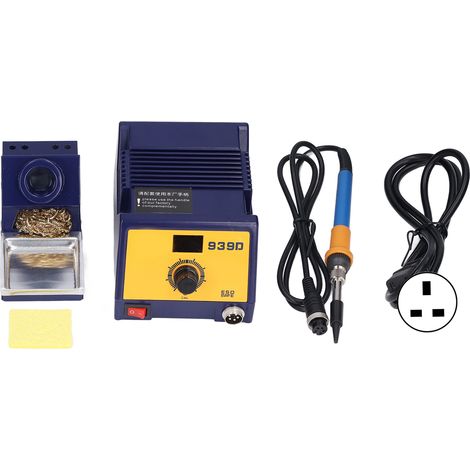 Station à souder numérique 90W, température réglable, entrée 110V-220V, prise UK, machine à braser professionnelle. (1/5)