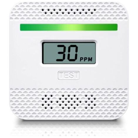 Détecteur de monoxyde de carbone, détecteur de monoxyde de carbone portable avec affichage numérique LCD pour voyage à la maison, alarme de monoxyde de carbone homologuée UL avec capteur électrochimiq (1/4)