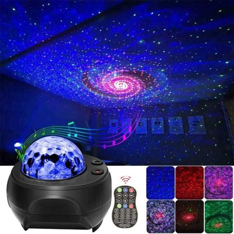 USB Projecteur Lumières Bluetooth Ciel étoilé Lampe Veilleuse LED Décoration Chambre Enfant Noir (1/4)