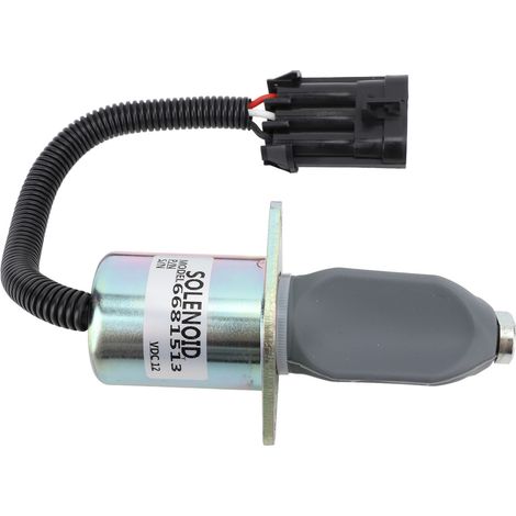 Électrovanne d'arrêt de carburant 12 V 6681513, électrovanne de coupure de carburant précise et anti-interférences pour générateur, de remplacement (1/5)