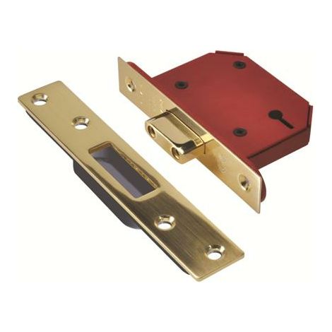 StrongBOLT 2103S Stainless Steel 3 Lever Mort (1/5)