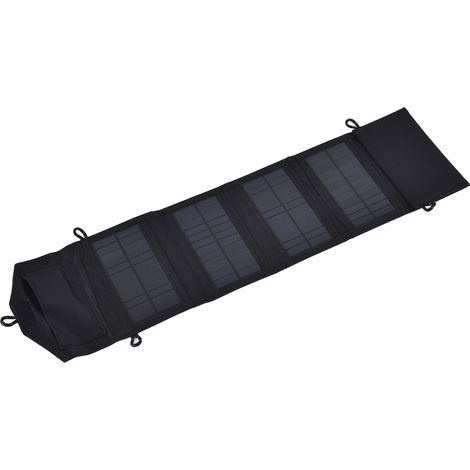 Tragbares 15-W-5-V-Solarpanel für Camping, faltbar mit USB-Anschluss für den Outdoor-Einsatz, faltbares Solarlade-Set (1/5)