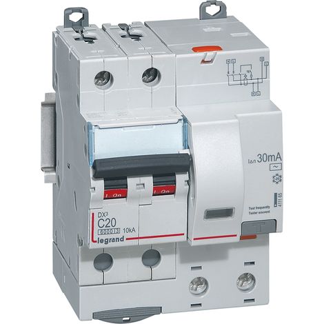 Differentieel Automaat DX3 2P Karakteristiek C 20A 30mA 6kA - LEG411165