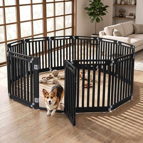 31.5" Height HDPE Dog Playpen, 12 Panels, Indoor/Outdoor (1/5)