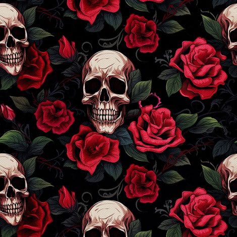 Tela Oxford decorativa para exteriores - Motivo de calavera I DX4054 (1/5)