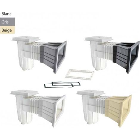 Astral – Skimmer de piscine 15 L – Compatible liner et béton – Matériau ABS traité anti-UV – Débit 5 m³/h – Panier verrouillable