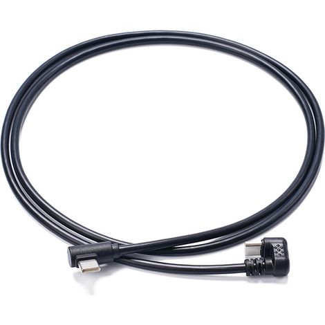 60W fast charging data cable with angled male Type-C connector to male U-shaped Type-C connector, won't get in the way of your hands during your games. (1/4)