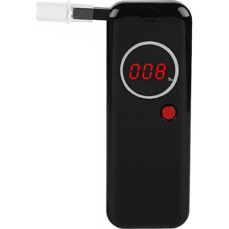 Mini éthylotest portable pour professionnels, éthylotest rapide avec écran LCD numérique rouge. (1/5)