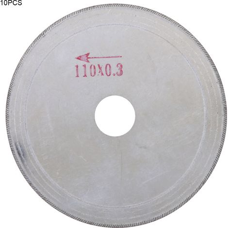 10 pièces Ultra mince diamant scie lame de coupe coupe-disque pour verre cristal (110200.3mm)