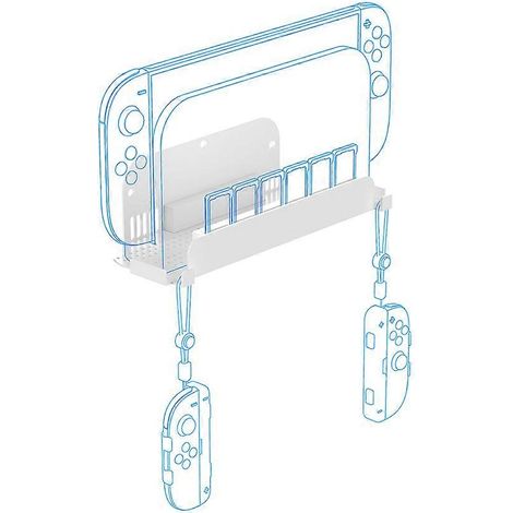 Accessoires de rangement universels pour support mural Switch2/Switch/OLED (blanc) ( ) (1/5)