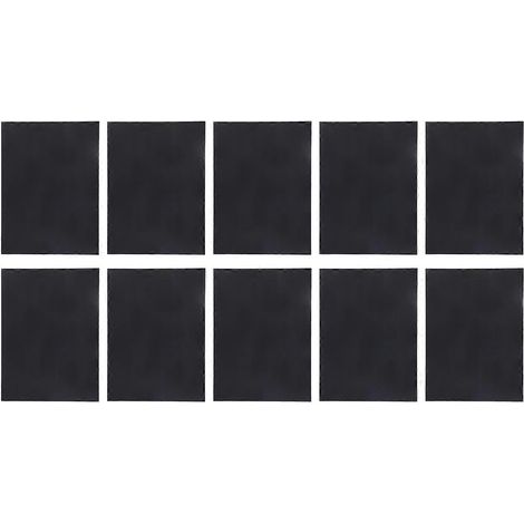 10 feuilles de papier test laser, 210 x 285 mm, noir, recto-verso, pour le test de mise au point des machines de marquage et de gravure laser