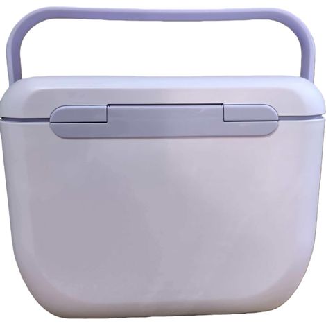Glacière de pêche portable de 6 L avec couvercle, seau à glace portable pour conservation de la chaleur, seau de refroidissement pour vin, bière, fête en plein air (1/5)