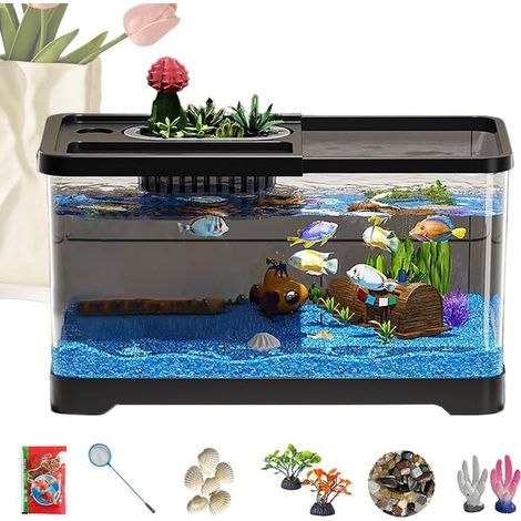 Kit de démarrage d'aquarium Complet avec éclairage LED et