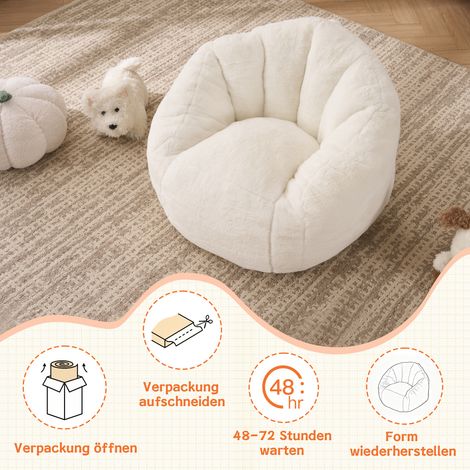 Pouf moelleux et confortable, idéal pour les salles de jeux, les coins lecture, les salons et les chambres d&39enfants, pour filles et garçons – petit modèle (1/4)