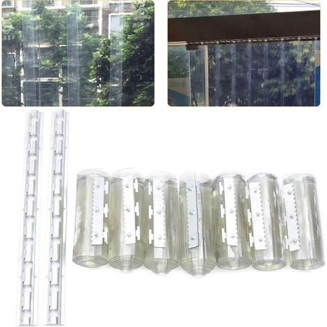 Tenda a lamelle industriale, 2 mm, altezza PVC, lamelle per magazzini, fabbriche, supermercati