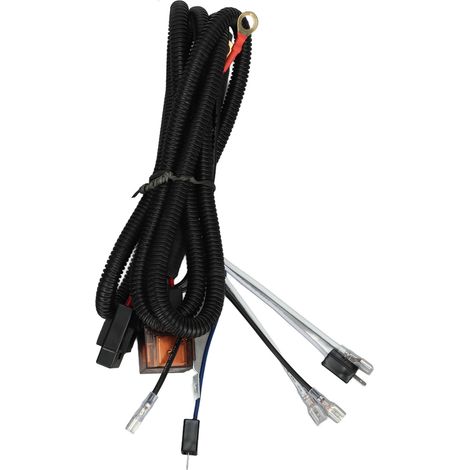 Faisceau de câbles relais 12V pour avertisseur 1,9m 50W, kit de câblage un-à-deux pour klaxon électrique moto voiture camion (1/5)