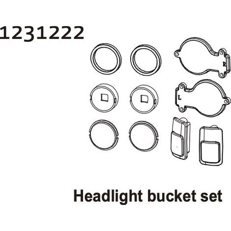 Headlight Bucket Set CR4.4 PATROL
