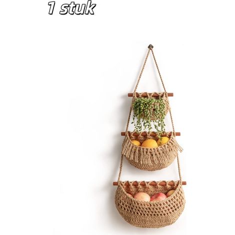 panier de rangement - Corde de coton tressée - Panier de rangement pour le salon - Déhoussable - Convient pour les vêtements, les objets et les jouets pour animaux - Marron (1/5)