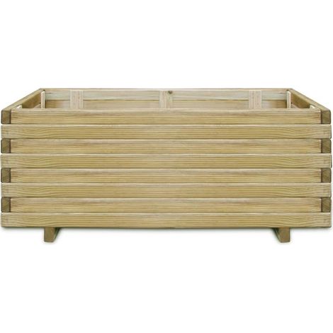 INLIFE Lit surélevé rectangulaire 100 x 50 x 40 cm Bois (1/4)