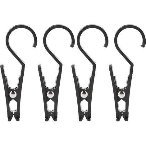 Lot de 4 crochets de suspension pour bâche de tente, multifonctionnels et portables, pour activités de plein air (1/5)