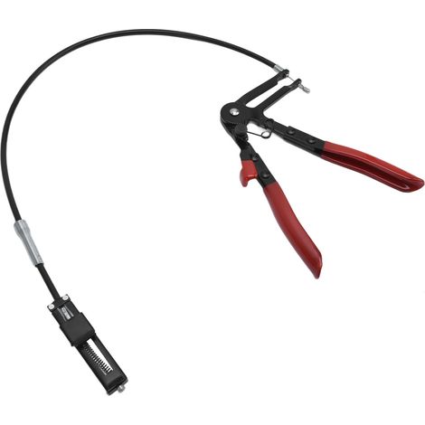 Pince à collier de flexible 65 acier manganèse, longue portée, ressort intégré, outil pour durites carburant et huile (1/5)