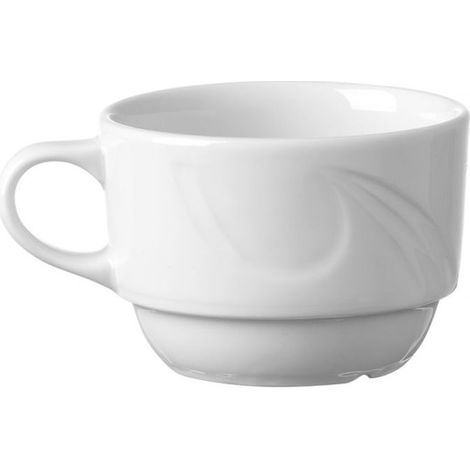 Tasse à café porcelaine décorée 0,17L Ø 80 mm - Lot de 12 - Hendi