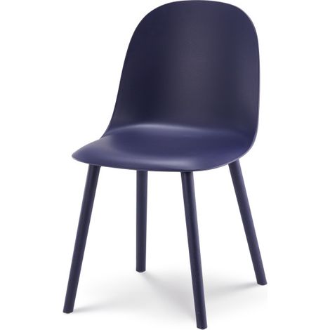 MILO petrolblauer Designstuhl aus Kunstharz