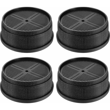 4 Pcs Rehausseur Pieds de Lit, Pied de Meuble Reglable, Rehausseur Pied de Lit Reglable, Pieds Rehausseurs Meubles Réglables pour Canapés Chaises Table, 3,5, 7 e 10,5 cm Supplémentaires (1/5)