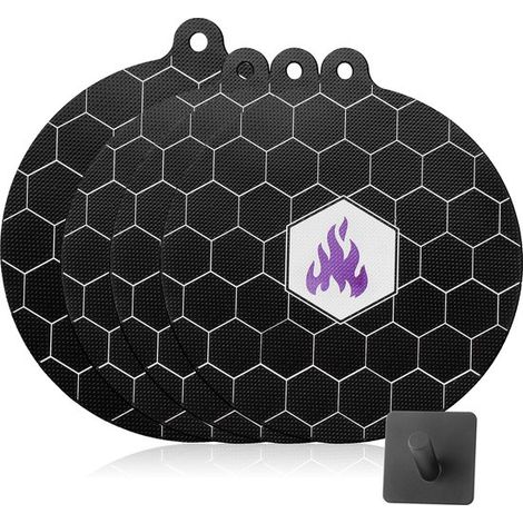Protecteurs à induction - Avec indicateur de température - 4 pièces - Jusqu'à 260 °C - Différentes tailles - Ronds - Protège-plan de cuisson (1/5)