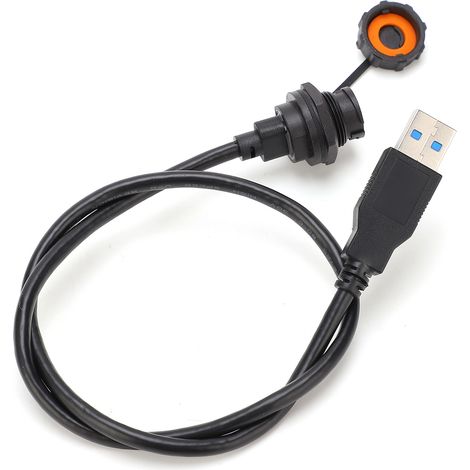 Connecteur USB étanche IP68 TYPEC femelle USB3.0 mâle avec prise de câble E10TPCBFF/U3AM (0,5 mètre) (1/5)