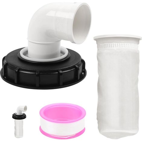 Filtre À Couvercle IBC, 90° Couvercle Réservoir IBC avec Lavable Filtre en Nylon, 165mm DN75 Filtres Cuve 1000L Eau de Pluie, IBC Accessoires de Réservoir IBC (1/5)